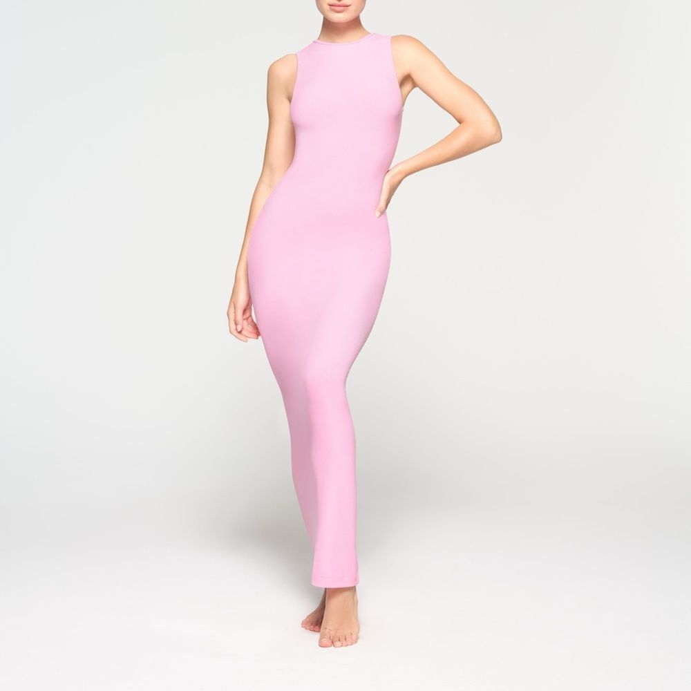 SKIMS Soft Lounge Sleeveless Dress in Pink NWT